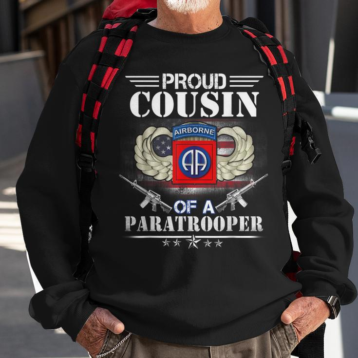 Proud Cousin Of A Army 82Nd Airborne Division Paratrooper Sweatshirt Gifts for Old Men