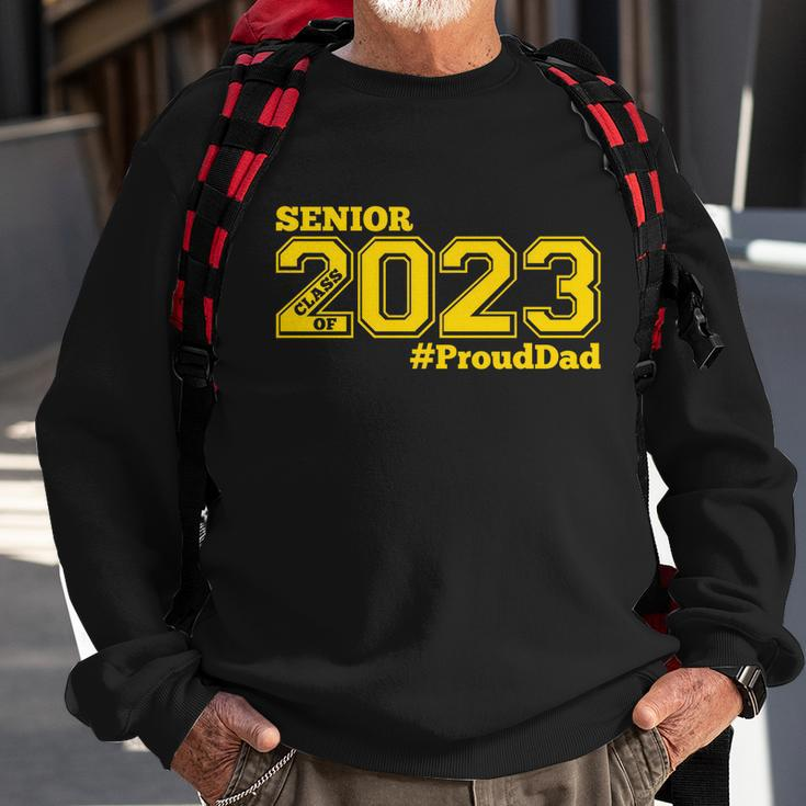 Proud Dad Of 2023 Senior Gift Class Of 2023 Proud Dad Gift Gold Gift V2 Sweatshirt Gifts for Old Men