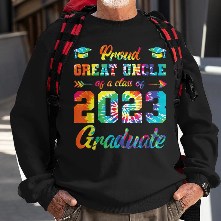 Proud Great Uncle Of A Class 2023 Graduate Senior 23 Tie Dye Sweatshirt Gifts for Old Men