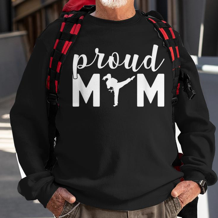 Proud Mom Taekwondo Martial Arts Sparring Fighting Boxing Men Women Sweatshirt Graphic Print Unisex Gifts for Old Men