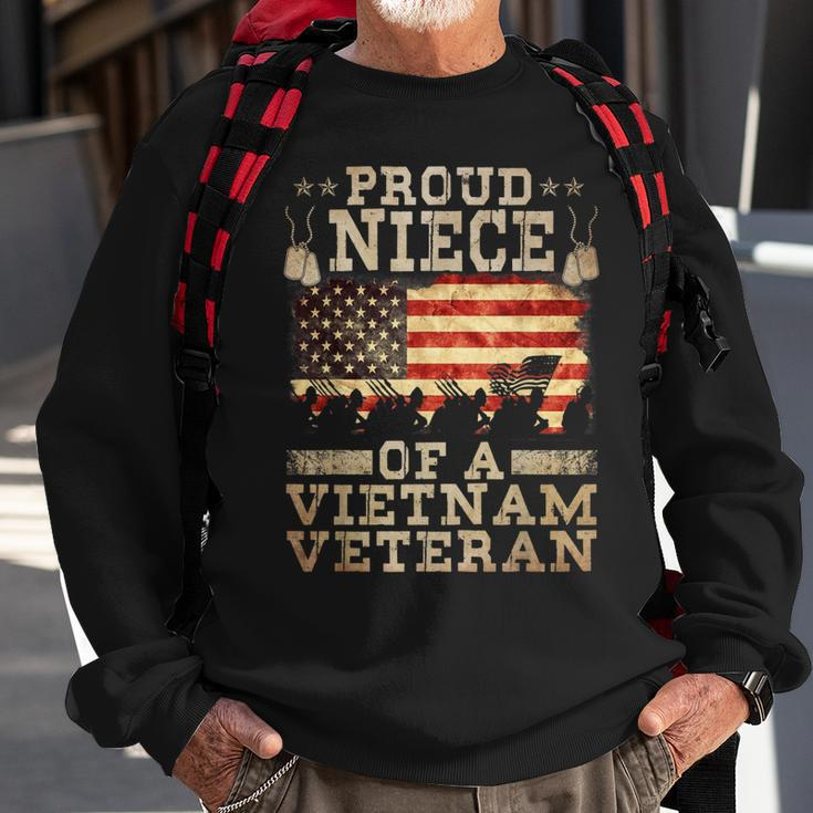 Proud Niece Vietnam War Veteran For Matching With Niece Vet Sweatshirt Gifts for Old Men