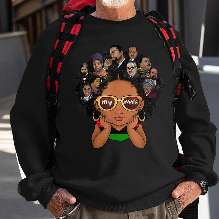 Proud Of My Roots Black Pride African American Leaders Bhm Sweatshirt Gifts for Old Men