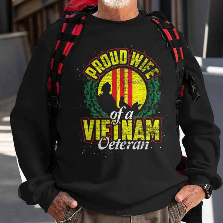 Proud Wife Of A Vietnam Veteran Veterans Day Men Women Sweatshirt Graphic Print Unisex Gifts for Old Men