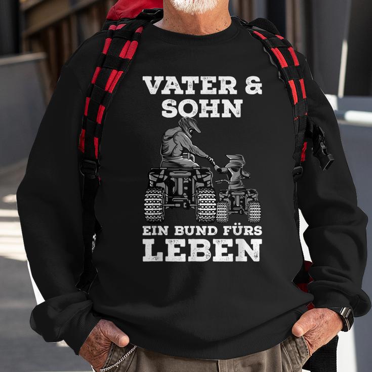 Quad Vater Sohn Papa Atv Fahrer Vatertag Sweatshirt Geschenke für alte Männer