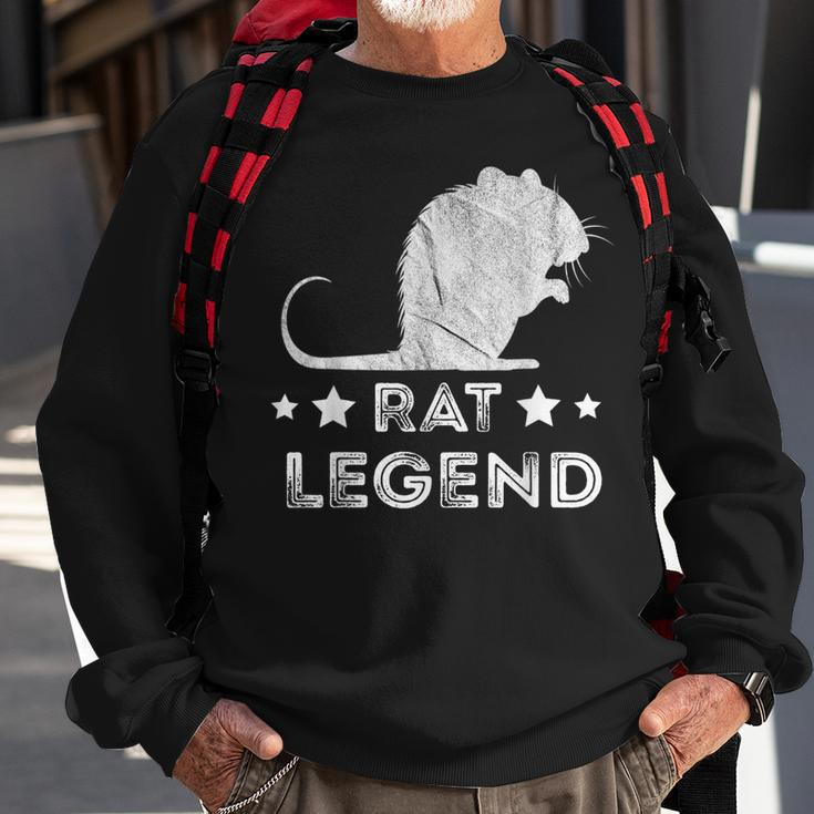 Rat Legend Vintage Nager Rattenliebhaber Maus Ratten Besitzer Sweatshirt Geschenke für alte Männer