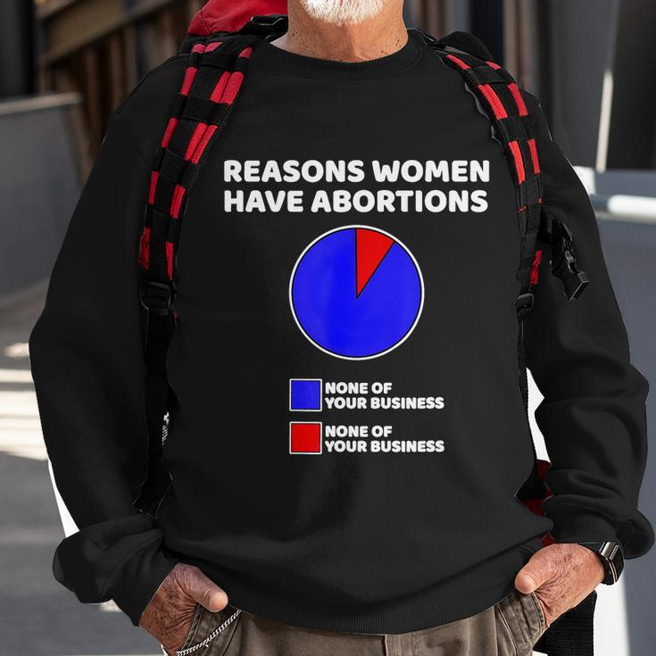 Reason Women Have Abortions Sweatshirt Gifts for Old Men