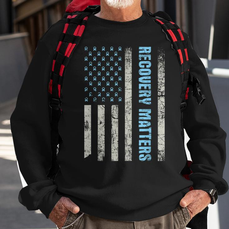 Recovery Matters - Sobriety Anniversary Sober Aa Na Sweatshirt Gifts for Old Men