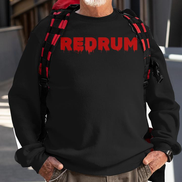 Redrum Horror Movie Quote Quick Halloween Costume Sweatshirt Gifts for Old Men
