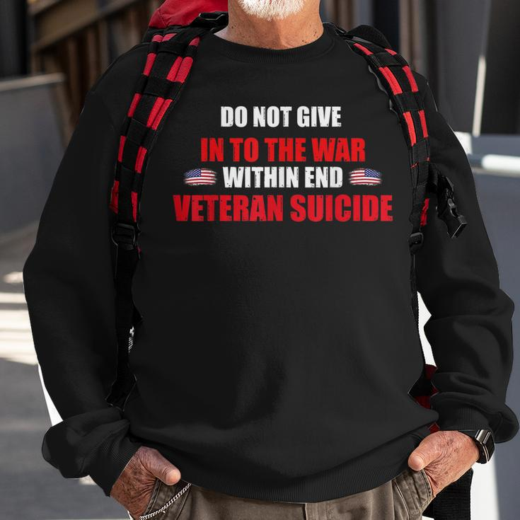 Reduce The Incidence Of Suicide Of American Veteran War Men Women Sweatshirt Graphic Print Unisex Gifts for Old Men