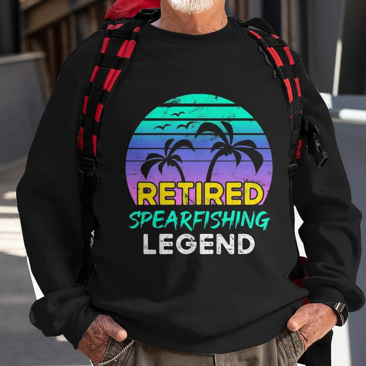 Retired Spearfishing Legend Sweatshirt Gifts for Old Men