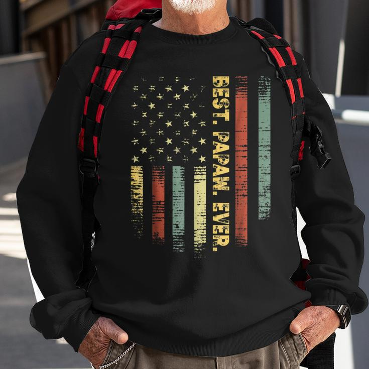 Retro Best Papaw Ever Vintage American FlagFor Dad Gift For Mens Sweatshirt Gifts for Old Men