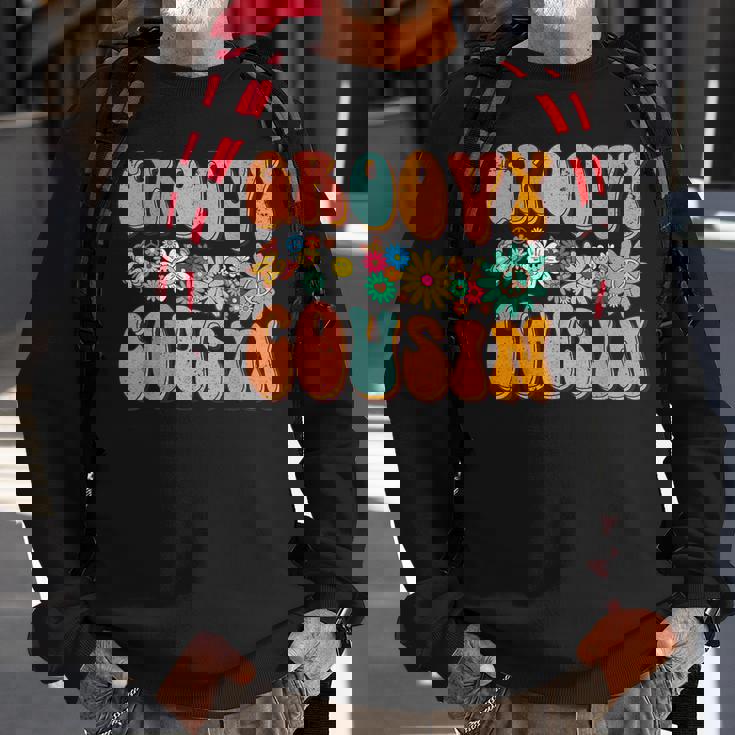 Retro Groovy Birthday Family Matching Cute Groovy Cousin Sweatshirt Gifts for Old Men Retro Groovy Birthday Family Matching Cute Groovy Cousin Sweatshirt Gifts for Old Men