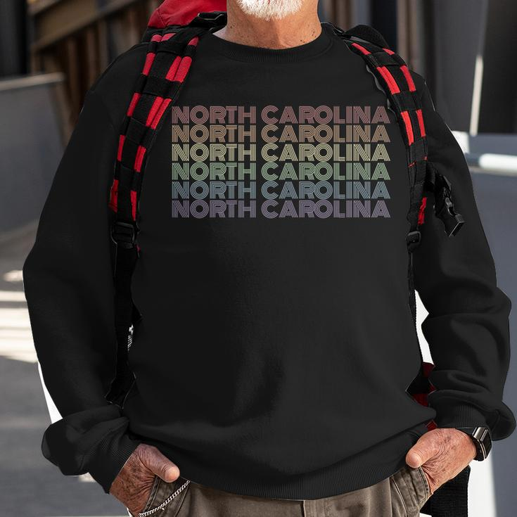 Retro North Carolina Gay Pride Lgbt Us State Sweatshirt Gifts for Old Men