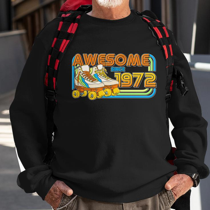 Retro Roller Skates Awesome Since 1972 50Th Birthday Sweatshirt Gifts for Old Men