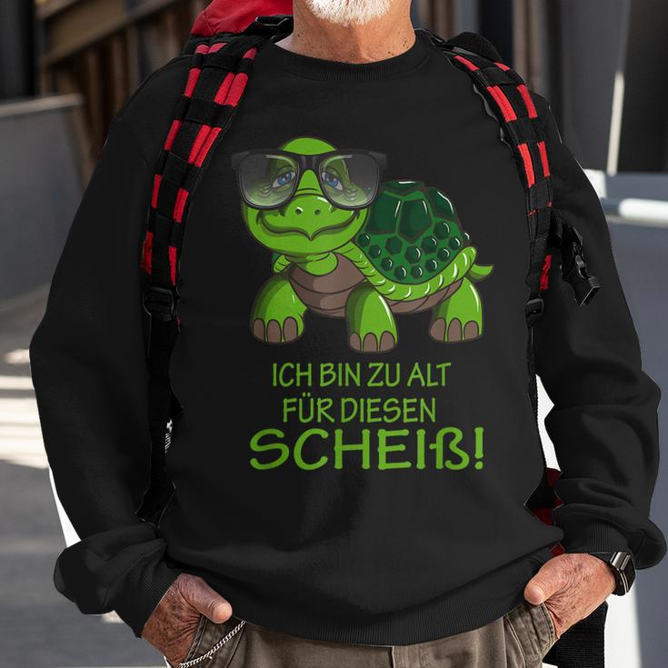 Schildkröte Ich Bin Zu Alt Für Diesen Scheiß Sportler Rente Sweatshirt Geschenke für alte Männer