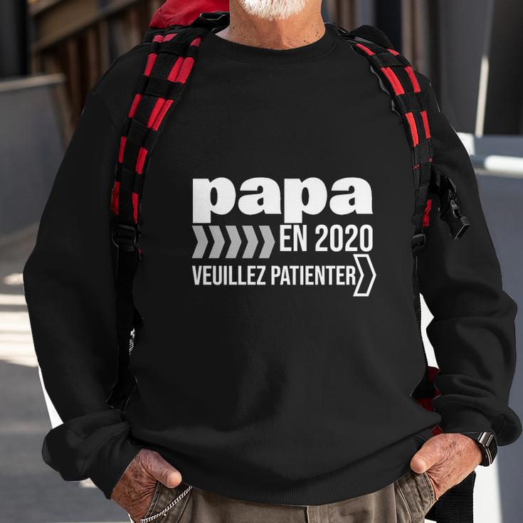 Schwarzes Herren Sweatshirt - Papa 2020 Warten Lustiges Design Geschenke für alte Männer