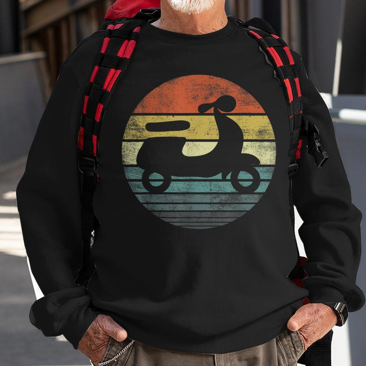 Scooter Driver Gifts Funny Retro Classic Motorbike Moped Sweatshirt Gifts for Old Men