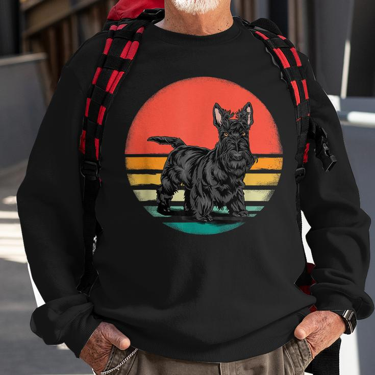 Scottish Terrier Hundeliebhaber Im Retro-Stil 70Er-Jahre Sweatshirt Geschenke für alte Männer
