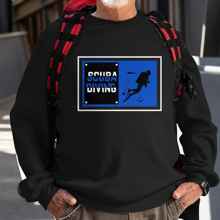 Scuba Diver V2 Sweatshirt Gifts for Old Men