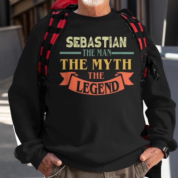 Sebastian Der Mann Mythos Legende Sweatshirt, Personalisiert Geschenke für alte Männer