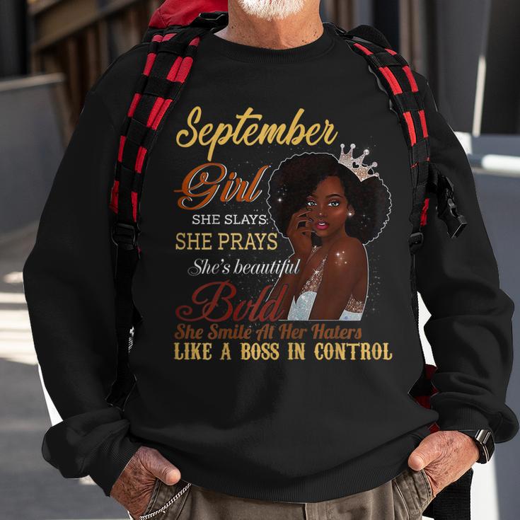 September-Mädchen Sweatshirt, Betend & Feiernd, Schöner Geburtstag Geschenke für alte Männer