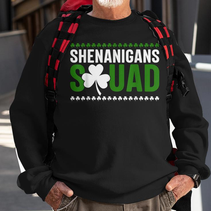 Shenanigans Squad Matching St Patricks Day Irish Leaf Sweatshirt Gifts for Old Men