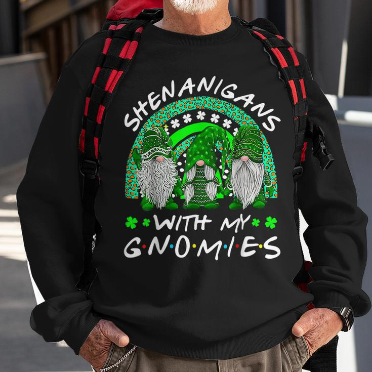 Shenanigans With My Gnomies St Patricks Day Gnome Shamrock Sweatshirt Gifts for Old Men