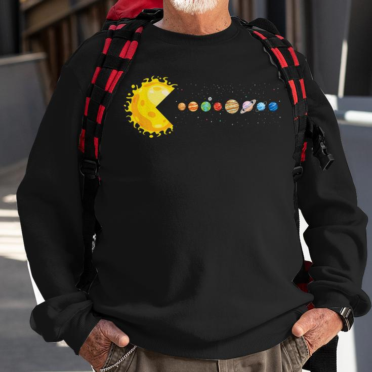 Solar System Funny Planet Sun And Astrology Sweatshirt Gifts for Old Men