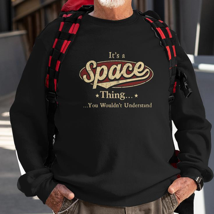 Space Name Space Family Name Crest Sweatshirt Gifts for Old Men