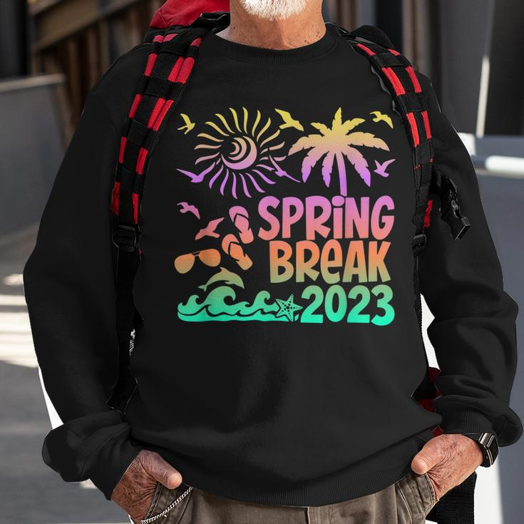 Spring Break 2023 Beach Vibes Family Matching Outfits Gifts Sweatshirt Gifts for Old Men