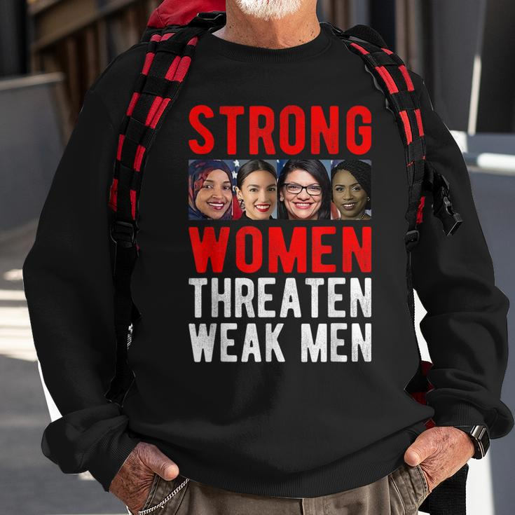 Squad Aoc Female Empowerment Feminist Message Sweatshirt Gifts for Old Men