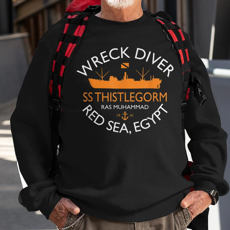 Ss Thistlegorm - Wreck Diver Red Sea Egypt Men Women Sweatshirt Graphic Print Unisex Gifts for Old Men