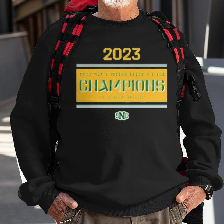 St Norbert 2023 Nacc Mens Indoor Track And Field Champions Sweatshirt Gifts for Old Men