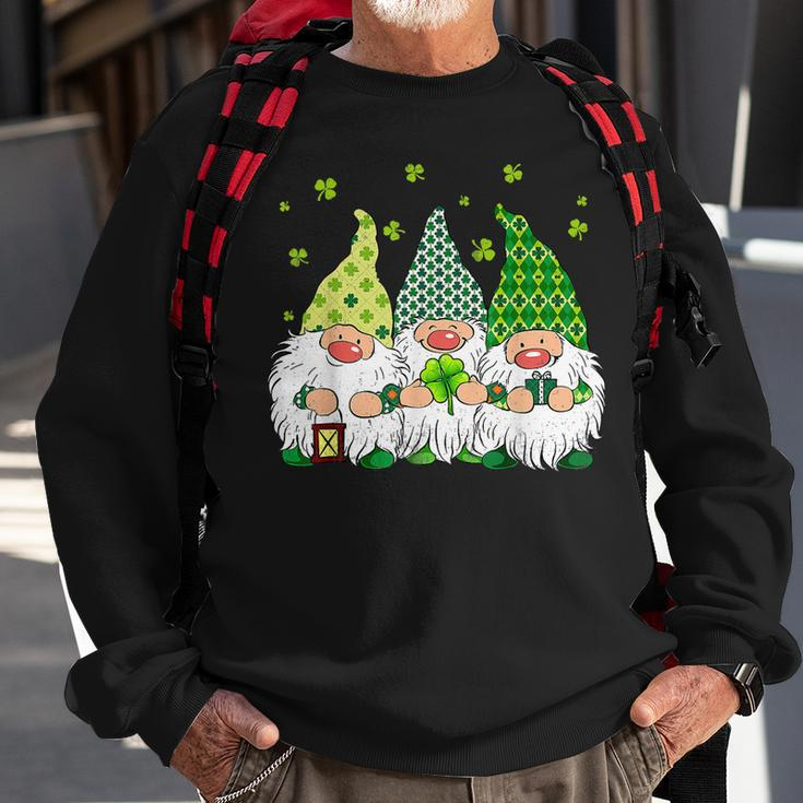 St Patricks Day Irish Gnomes Leprechauns Funky St Pattys Day V2 Sweatshirt Gifts for Old Men