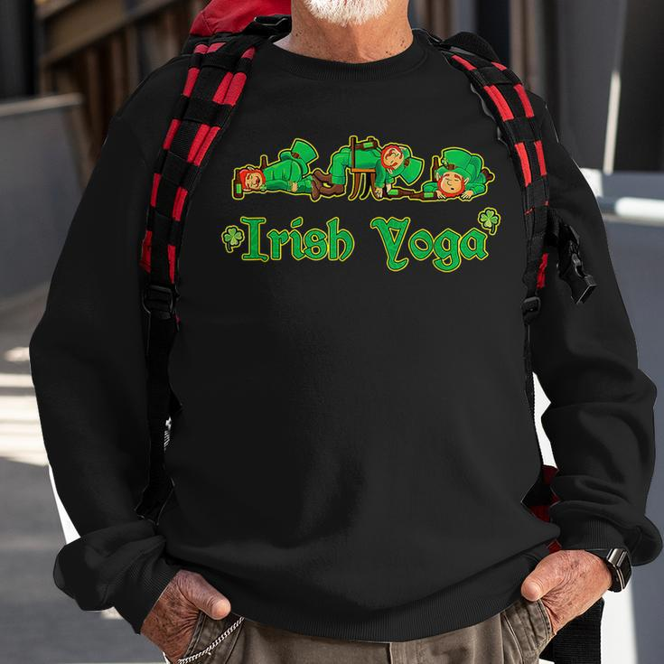 St Patricks Day Parade Mens Drinking Squad Irish Yoga Humor Sweatshirt Gifts for Old Men