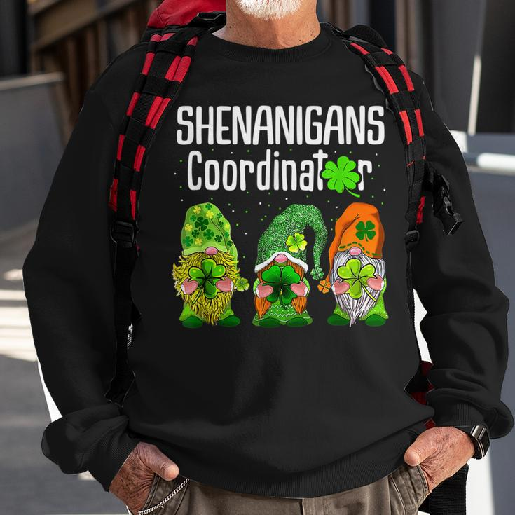 St Patricks Day Shenanigans Coordinator Gnomes Green Gnomies Sweatshirt Gifts for Old Men