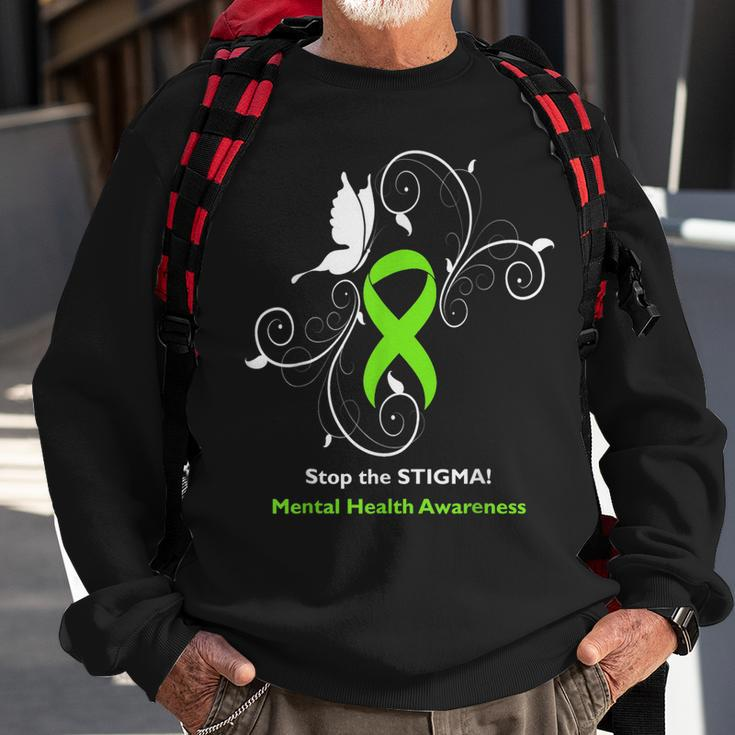 Stop The Stigma - Mental Health Awareness Sweatshirt Gifts for Old Men