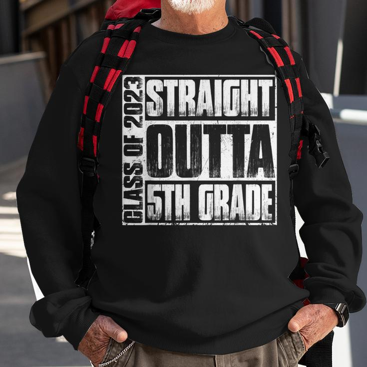Straight Outta Fifth 5Th Grade Class Of 2023 Graduation Sweatshirt Gifts for Old Men