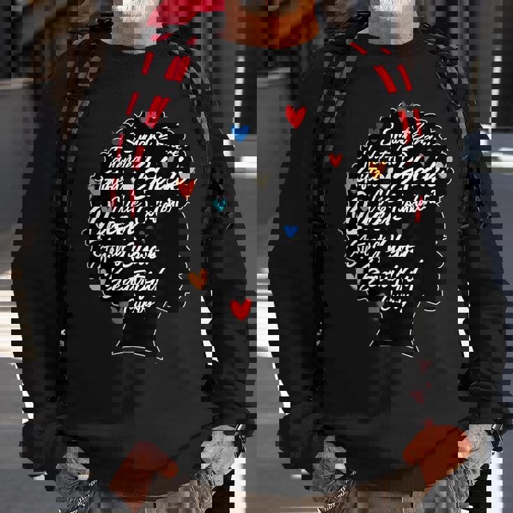 Strong Black Woman Black Queen Melanin Queen Sweatshirt Gifts for Old Men