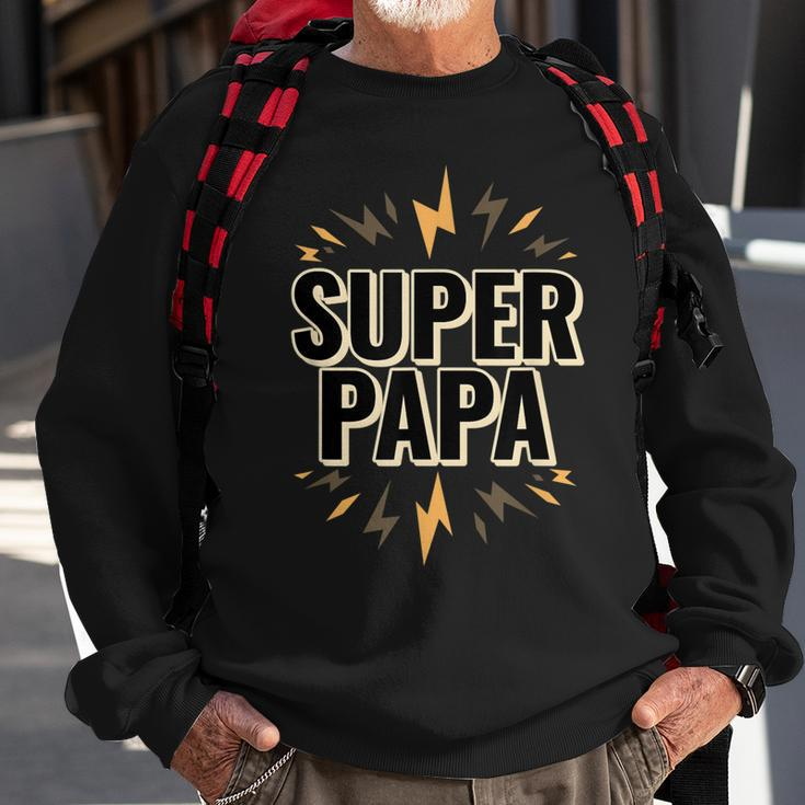 Super Papa Superheld Sweatshirt, Lustiges Herren Geburtstagsgeschenk Geschenke für alte Männer