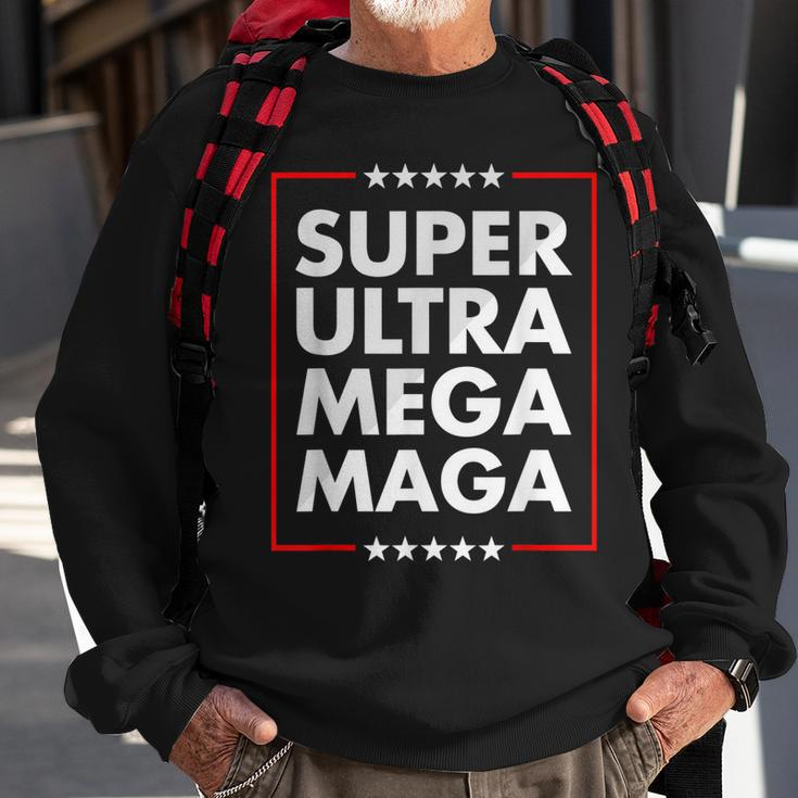 Super Ultra Mega Maga Trump Liberal Supporter Republican Sweatshirt Gifts for Old Men