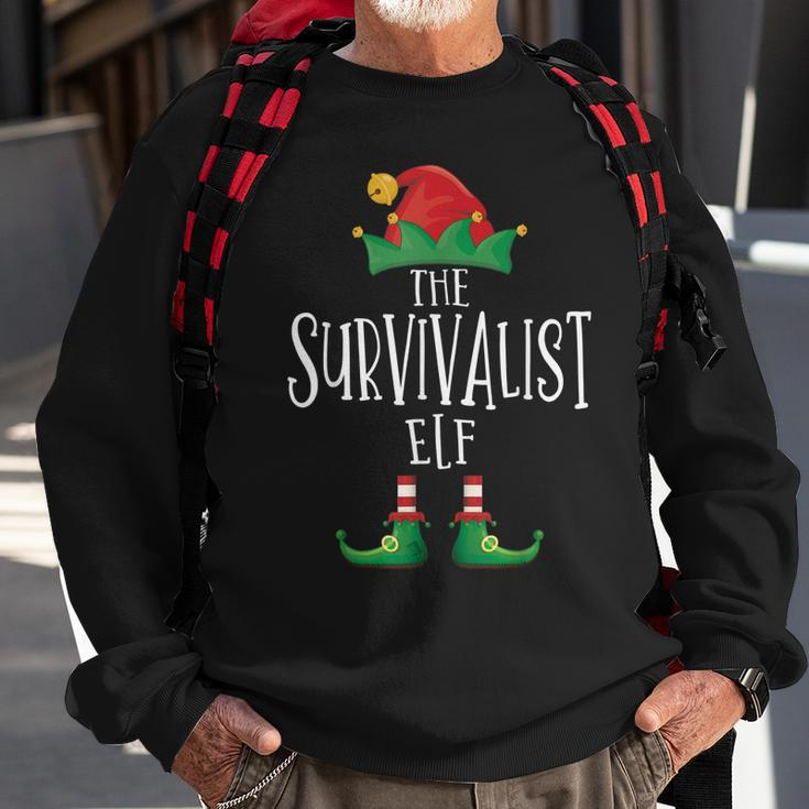 Survivalist Elfenhemd Familie Passender Pyjama Weihnachten Sweatshirt Geschenke für alte Männer