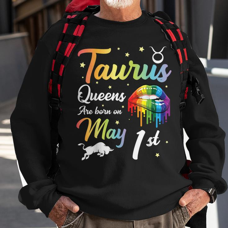 Taurus Queens Are Born On May 1St Happy Birthday To Me You Sweatshirt Gifts for Old Men
