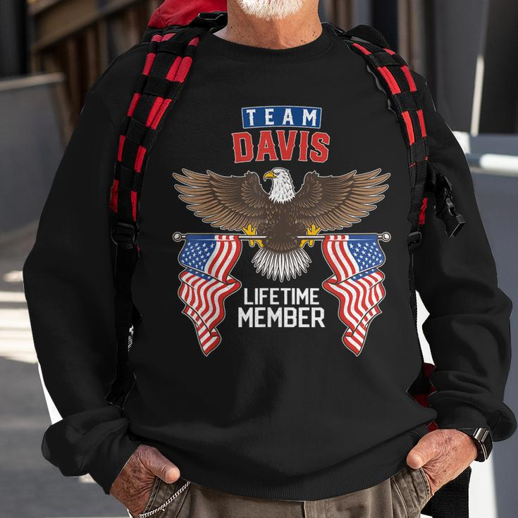 Team Davis Lifetime Member Us Flag Sweatshirt Gifts for Old Men