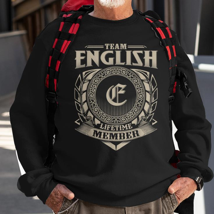 Team English Lifetime Member Vintage English Family Men Women Sweatshirt Graphic Print Unisex Gifts for Old Men