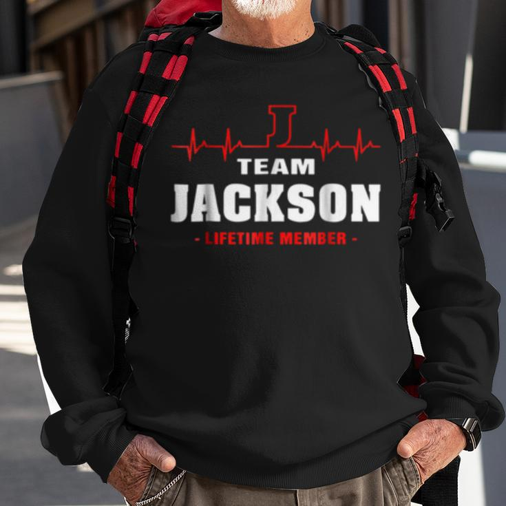 Team Jackson Lifetime Member Surname Last Name Sweatshirt Gifts for Old Men