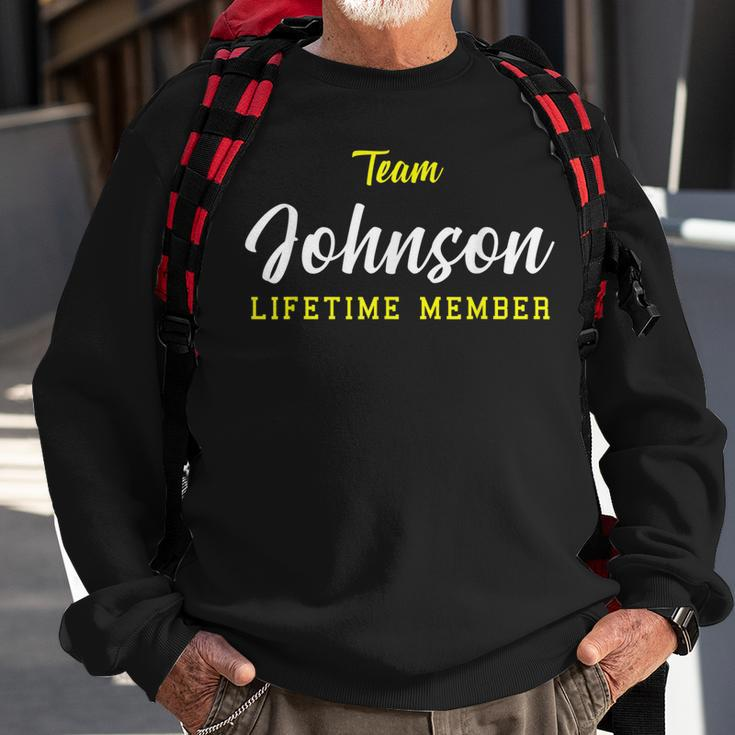 Team Johnson Lifetime Member Surname Birthday Wedding Name Men Women Sweatshirt Graphic Print Unisex Gifts for Old Men