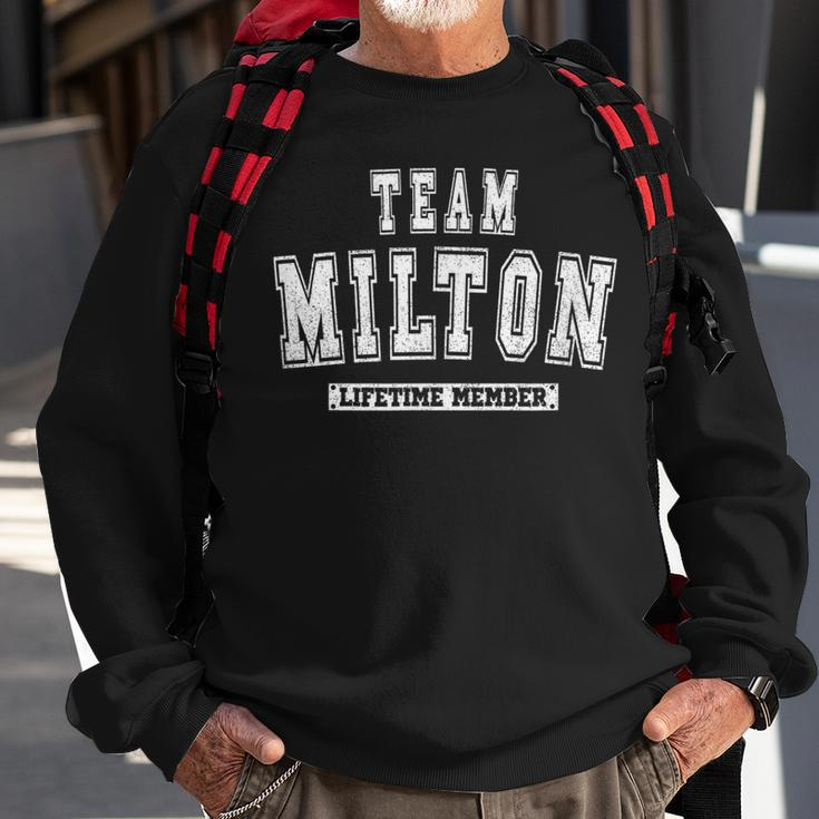 Team Milton Lifetime Member Family Last Name Sweatshirt Gifts for Old Men