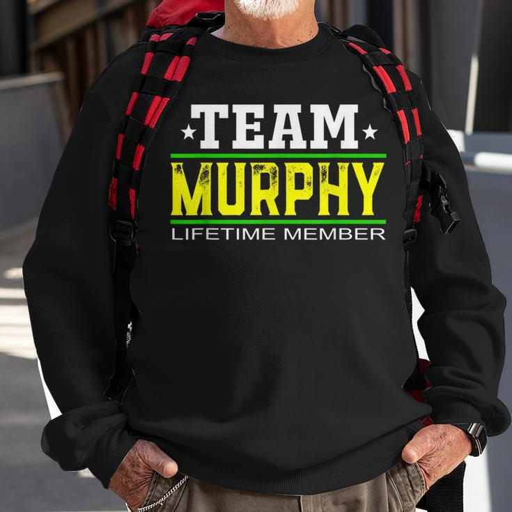 Team Murphy Lifetime Member Surname Last Name Tree Reunion Men Women Sweatshirt Graphic Print Unisex Gifts for Old Men