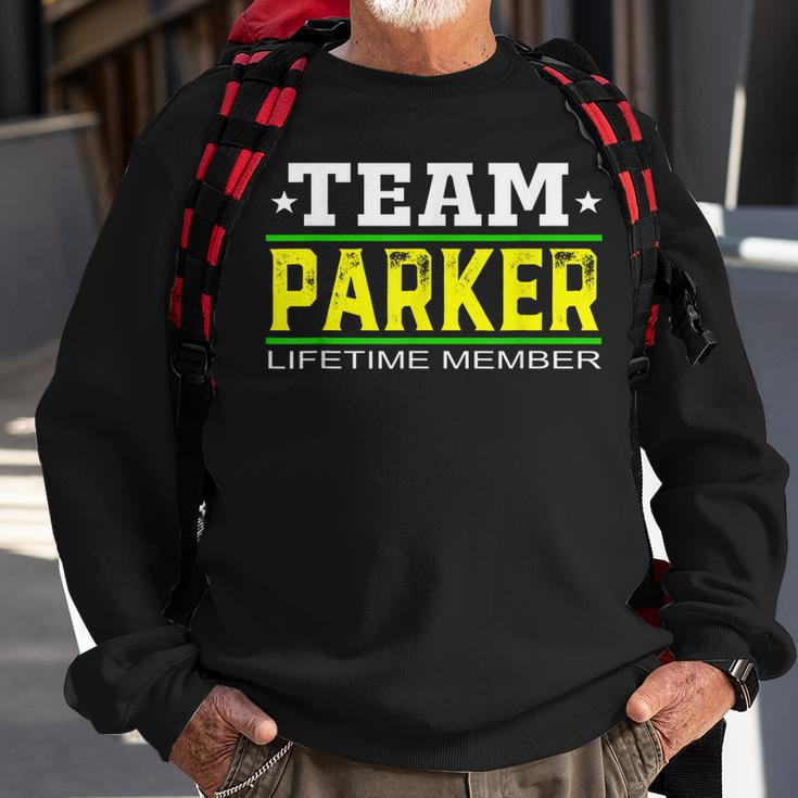 Team Parker Lifetime Member Surname Last Name Tree Reunion Men Women Sweatshirt Graphic Print Unisex Gifts for Old Men